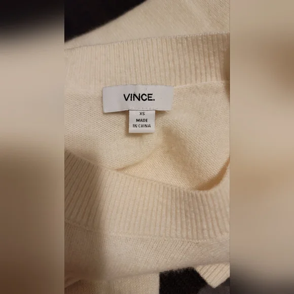 Vince Cream Cashmere Sweater
